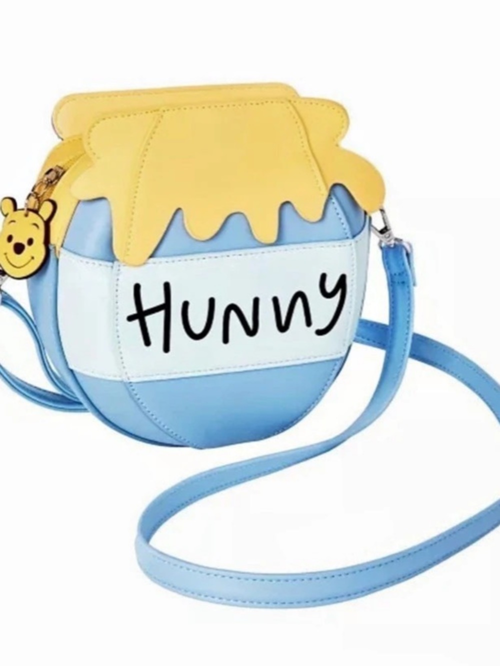 Loungefly Disney Winnie the Pooh Hunny Pot Crossbody Bag Blue & Yellow